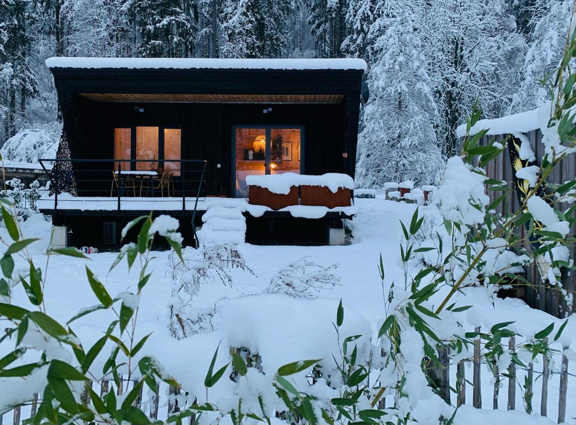 Hjem - Tiny Homes Direkt Am Wald Zwischen Allgaeu & Bodensee Bergatreute Екстер'єр фото